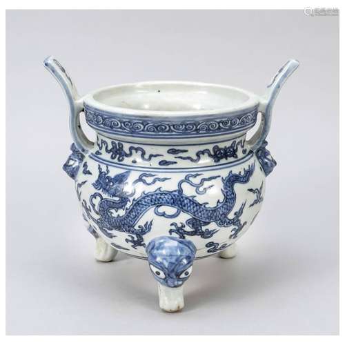 Xuande style incense burner, China,