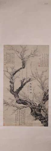 A Chinese plum blossom painting, Unknown mark