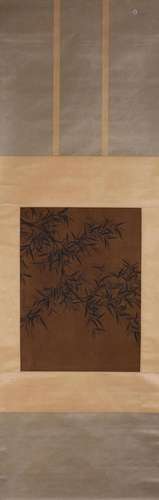 A Chinese bamboo painting, Wentong mark