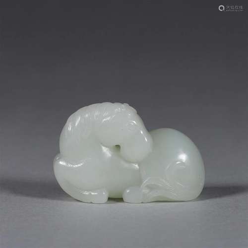 A jade horse ornament