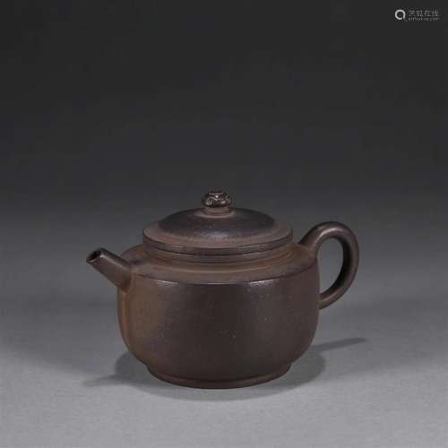 A Yixing clay teapot