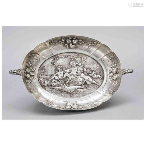 Oval bowl, German, c. 1900, MZ, jewel