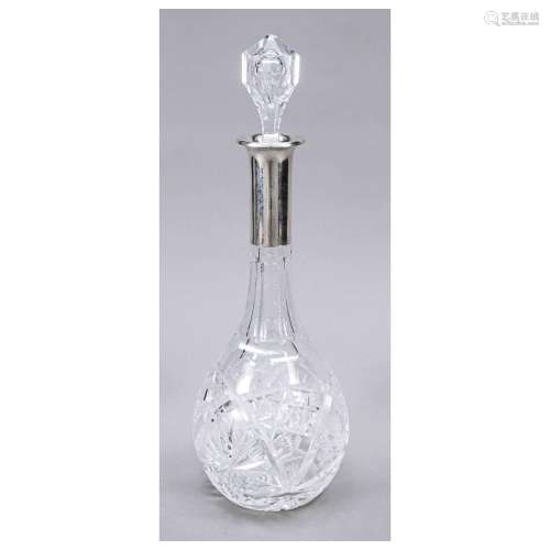 Carafe with silver neck mounting, Ger