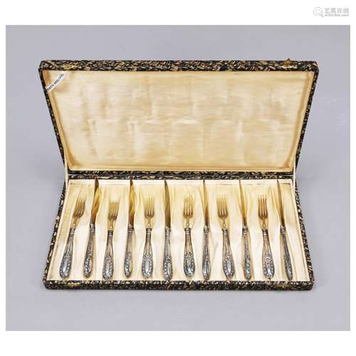 Twelve-piece fruit cutlery set, 20th