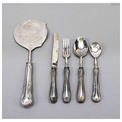 22 pieces of cutlery, 20th century, s