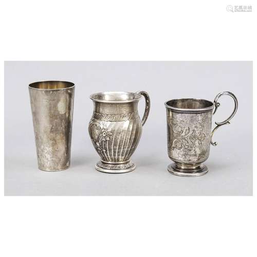 Three cups, late 19th c./c. 1900, mak