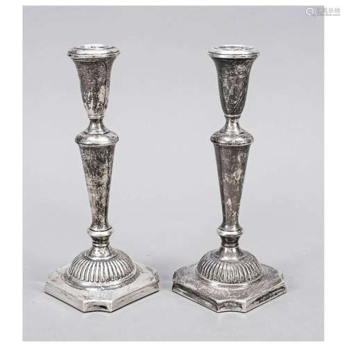 Pair of candlesticks, USA, 20th c., s