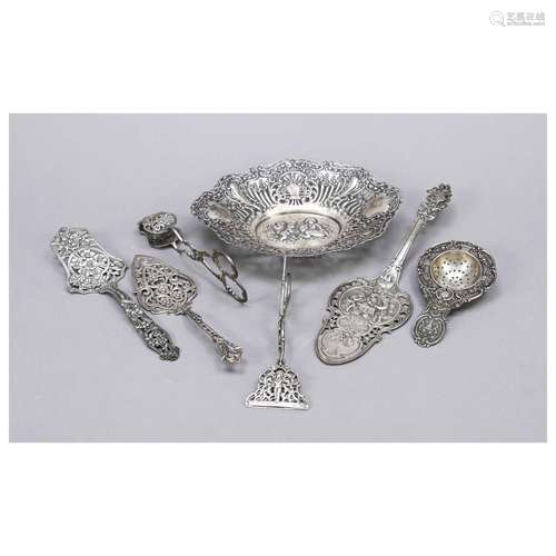 Set of seven pieces, 20th century, di