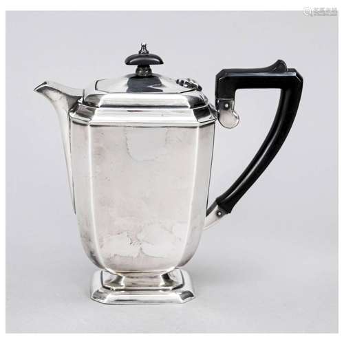 Art Deco coffee pot, England, c. 1920