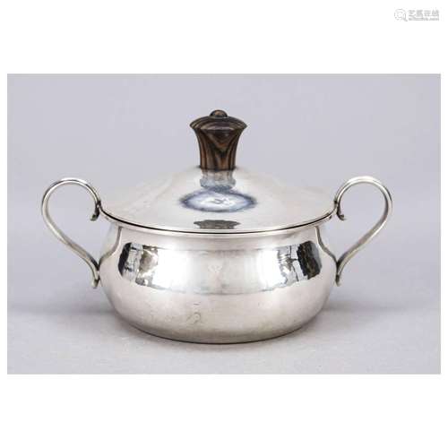 Round Art Deco sugar bowl, German, 19