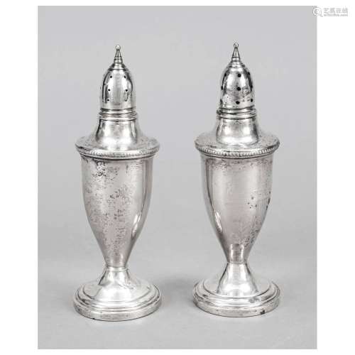 Pair of salt and pepper shakers, USA,