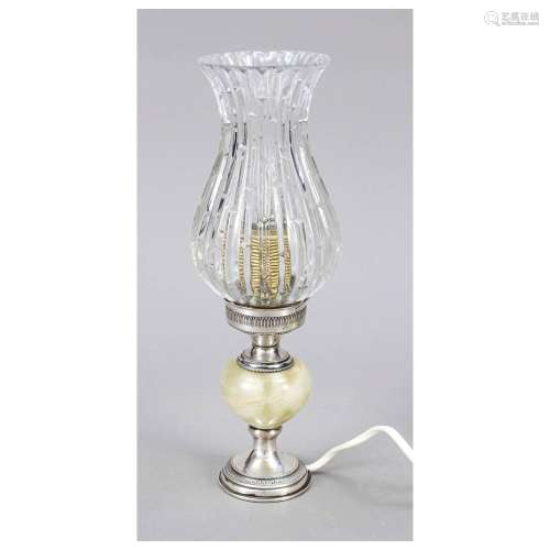 Table lamp with silver mounting, 20th