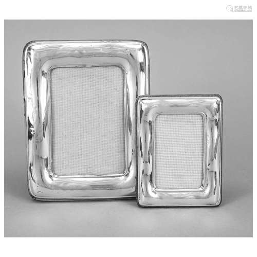 Pair of photo frames, Italy, 20th cen