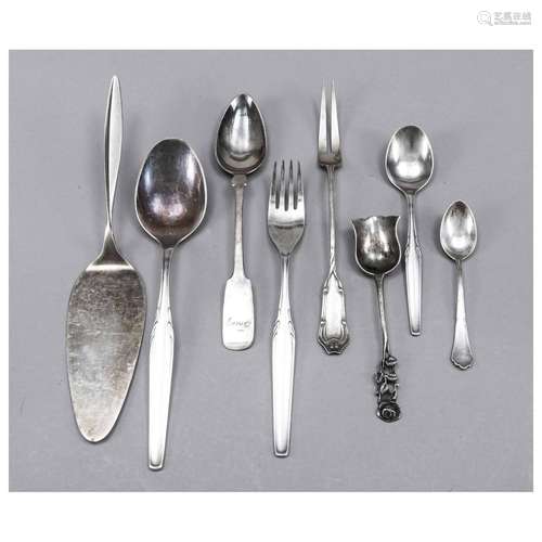 21 pieces of cutlery , German, 20th c