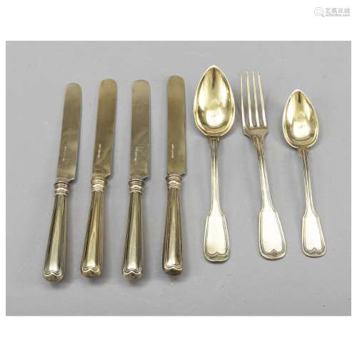 Seven pieces of cutlery, German, earl