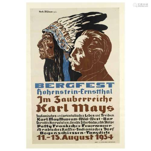 Karl May, poster ''Bergfest Hohenst