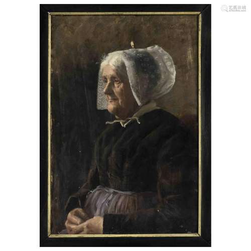 Berta Plump (1853-?), portrait pai