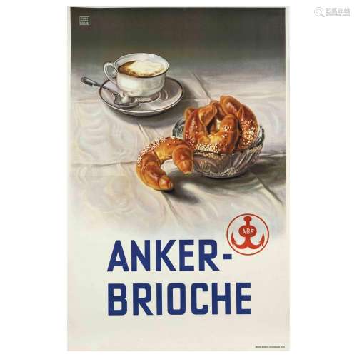 Vintage poster ''Anker Brioche'',