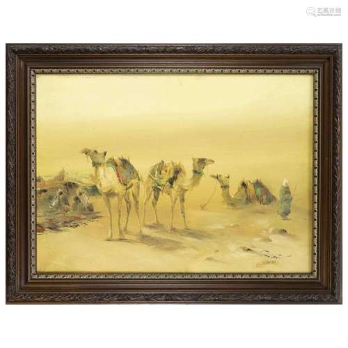 signed Shehab, Orientalist of the