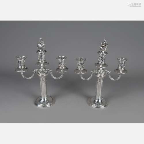 Pair of silver Candelabras