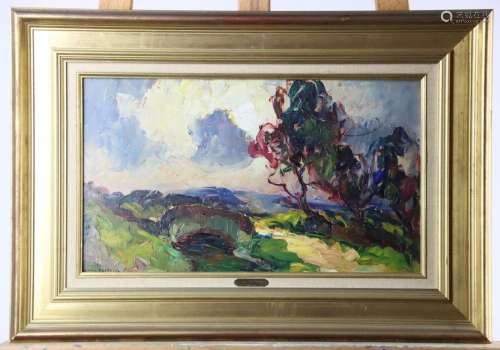 Louis PASTOUR (1876-1948), Paysage, huile sur toile. Dimensi...