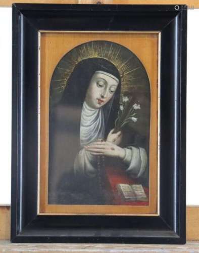 Ecole du XVIIIe siècle, Portrait de sainte Thérèse d'Avila p...
