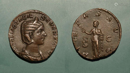 古罗马皇后奥塔西亚赛维拉大铜币
