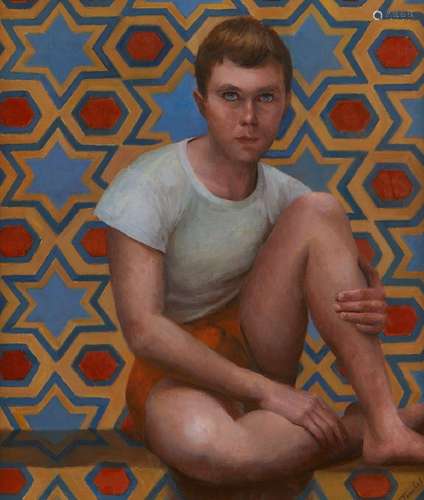 George Tooker Self Portrait Painting