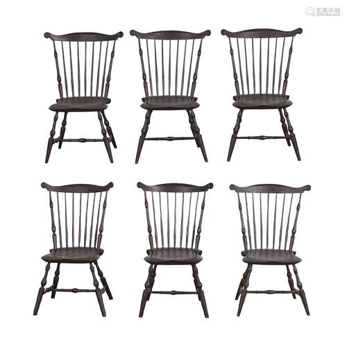 6 Modern 18th c. Style Windsor Chairs Bob Dillon