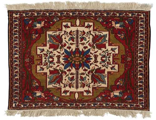 Caucasian Wool Rug 2'8" x 1'10"