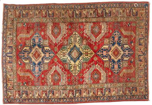 20th c. Kazak Wool Rug 10' x 7'