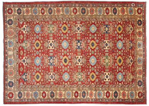 20th c. Kazak Wool Rug 11'4" x 8'3"