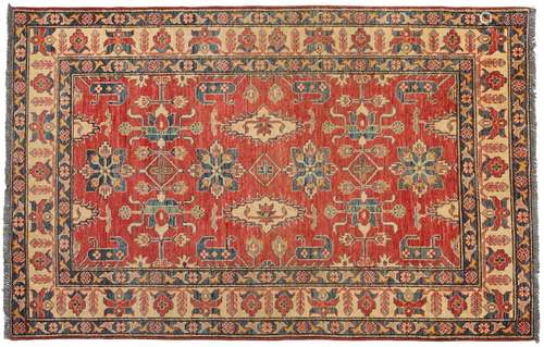 20th c. Kazak Wool Rug 6'6" x 4'2"