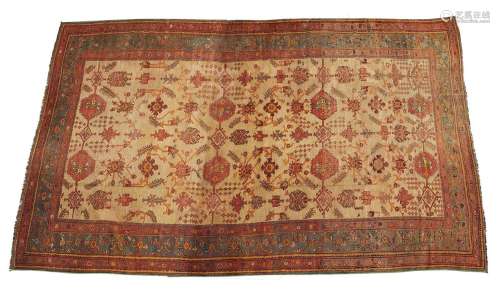 Large Turkish Oushak Wool Rug 16'5" x 10'