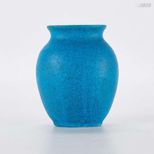 Edmond Lachenal Blue French Art Pottery