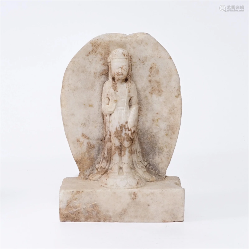 A Buddha statue in the Tang Dynasty