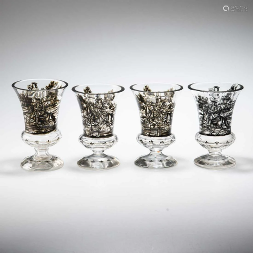 ATTRIBUTED TO JOSEF LENHARDT OF STEINSCHÖNAU, FOUR SCHW...