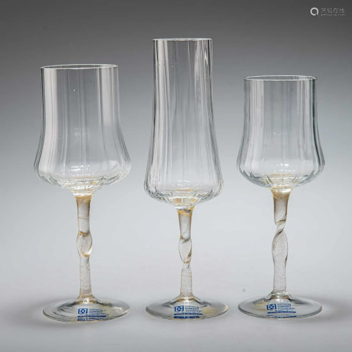 THREE CENEDESE PROTOTYPE GLASSES