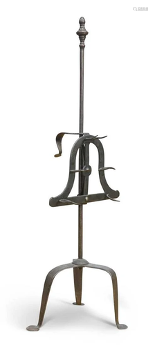 AN ENGLISH IRON LARK-SPIT, CIRCA 1780