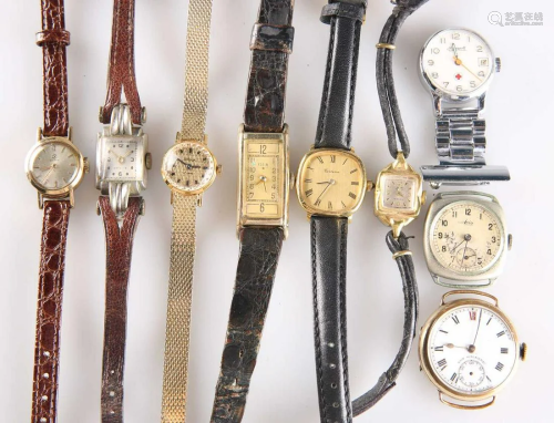 A GROUP OF WATCHES FOR SPARES OR REPAIR