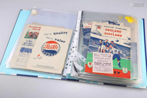 ENGLAND F.A. INTERNATIONAL PROGRAMMES AND TICKETS