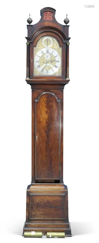 THOMAS FIELD, BATH, A GEORGE III MAHOGANY EIGHT-DAY LONGCASE...