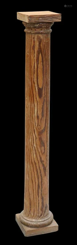 A 19TH CENTURY PINE TORCHÈRE