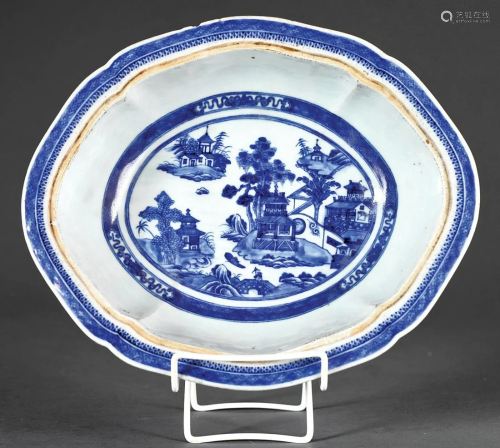Chinese Nanking Porcelain Serving Dish
