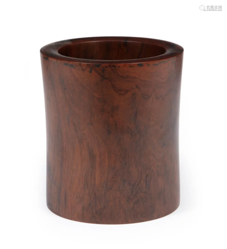 Chinese Hardwood Brush Pot