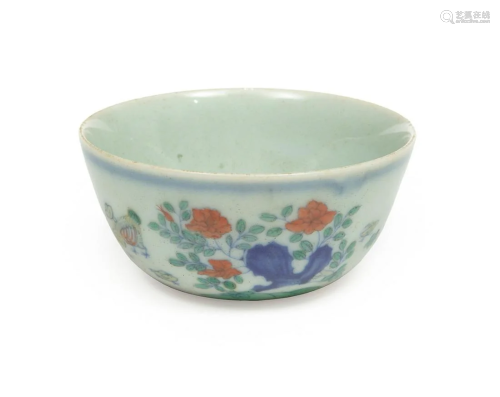 Chinese 'Wucai' Porcelain Cup