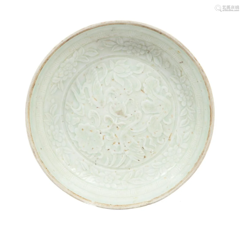 Chinese Qingbai-Style Porcelain Dish