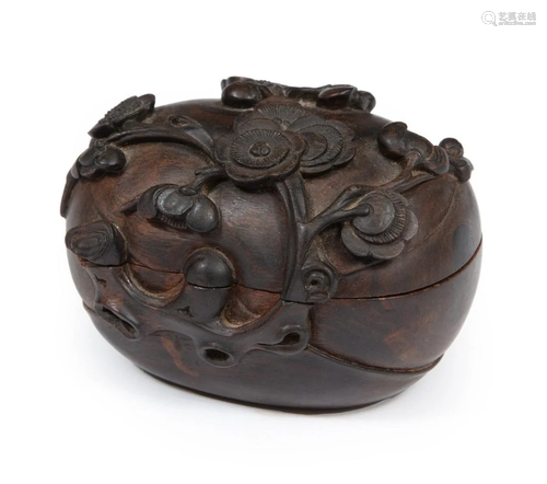 Chinese Hardwood Covered Box