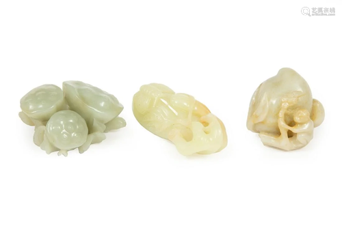 Three Chinese Jade Carvings