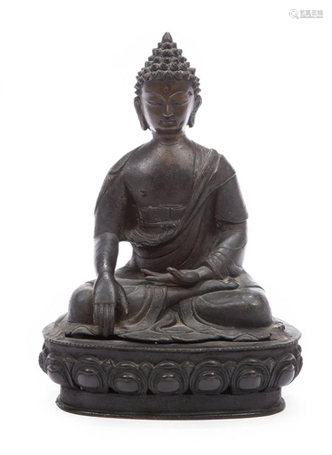 South Asian Bronze Figure of Buddha